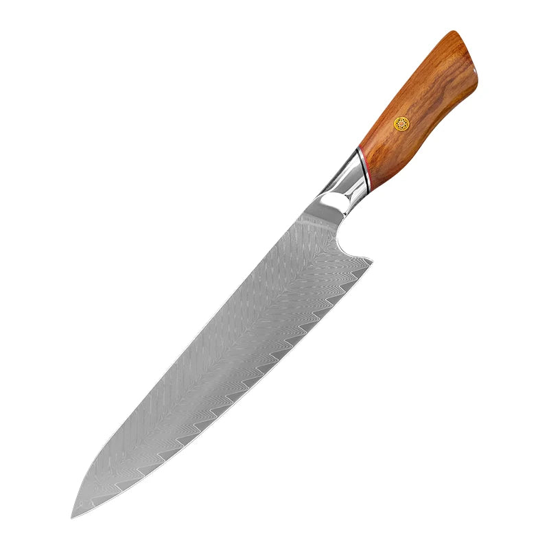InLeung Damascus Steel Chef Knife – Cleaver & Slicer 19cm Damascus Kitchen Knife Axl Chef Knife
