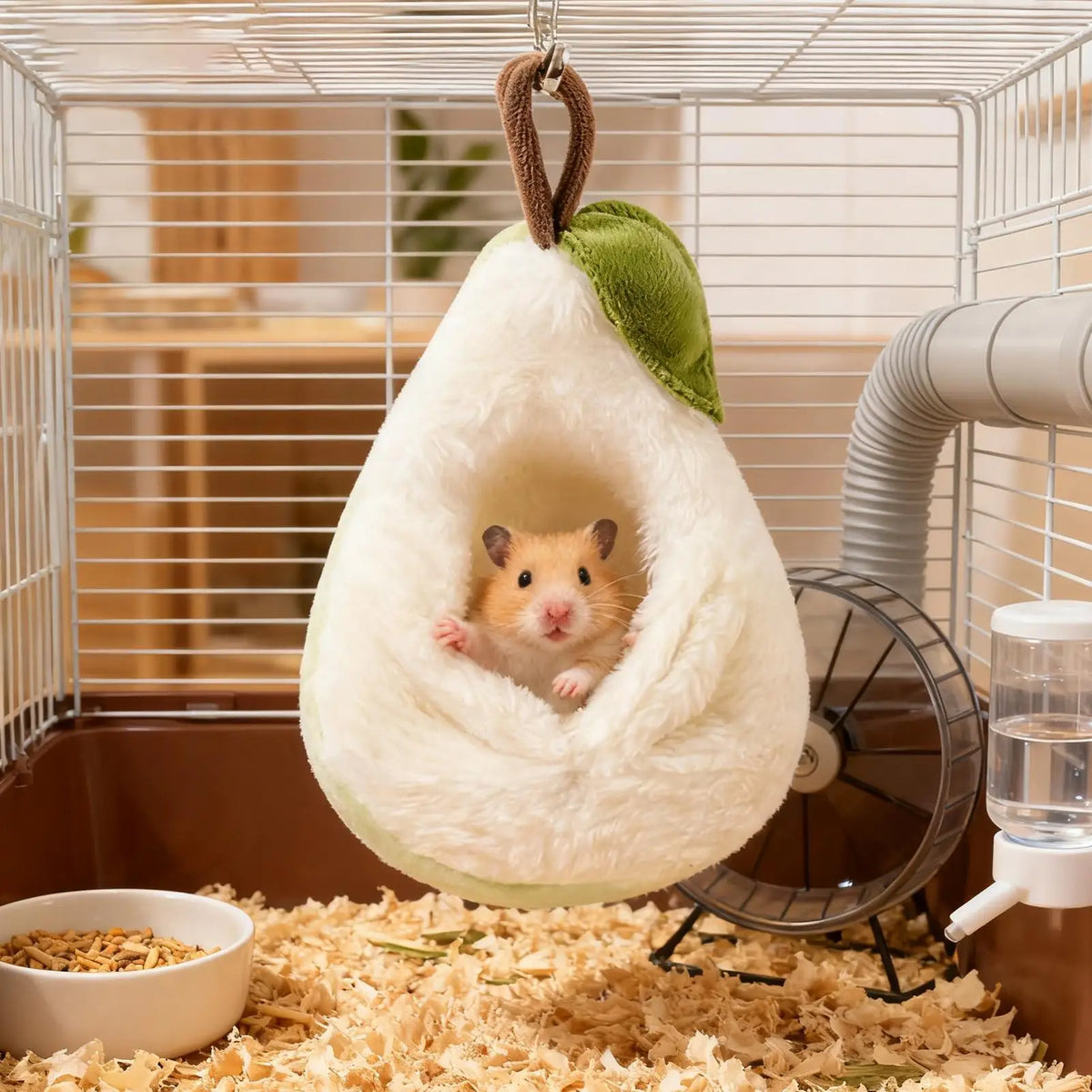 Pear-Shaped Hamster Hammock Bed – Small Pet Nest with Hook Small Pet Hammock Axl