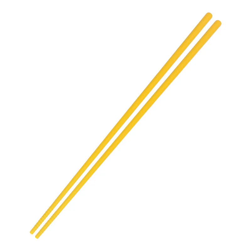 Silicone Chopsticks 31.5cm – Non-Slip Japanese Tableware Pair Silicone Chopsticks Axl Yellow-LK52
