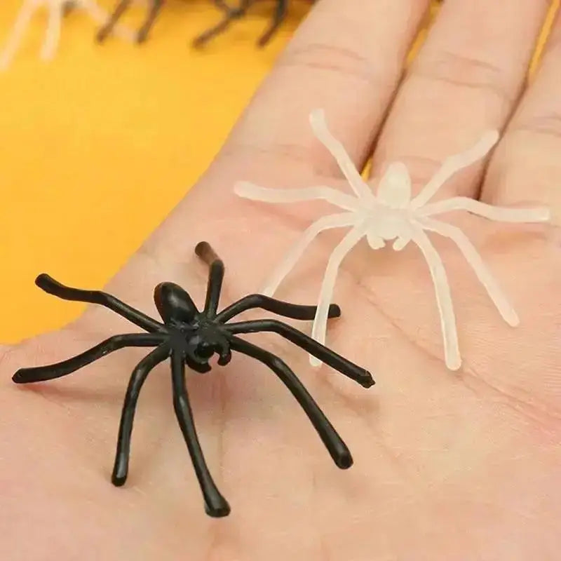 10 Pcs Glow-in-the-Dark Plastic Spider Figures | Halloween Prank Halloween Prank Toy Axl