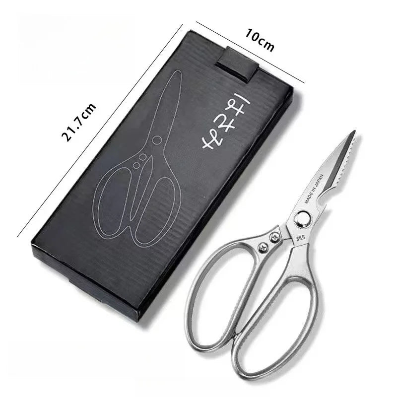 Multifunctional Kitchen Shears – 3CR14 Stainless Steel Bone Scissors Kitchen Shears Axl silver white China Mainland