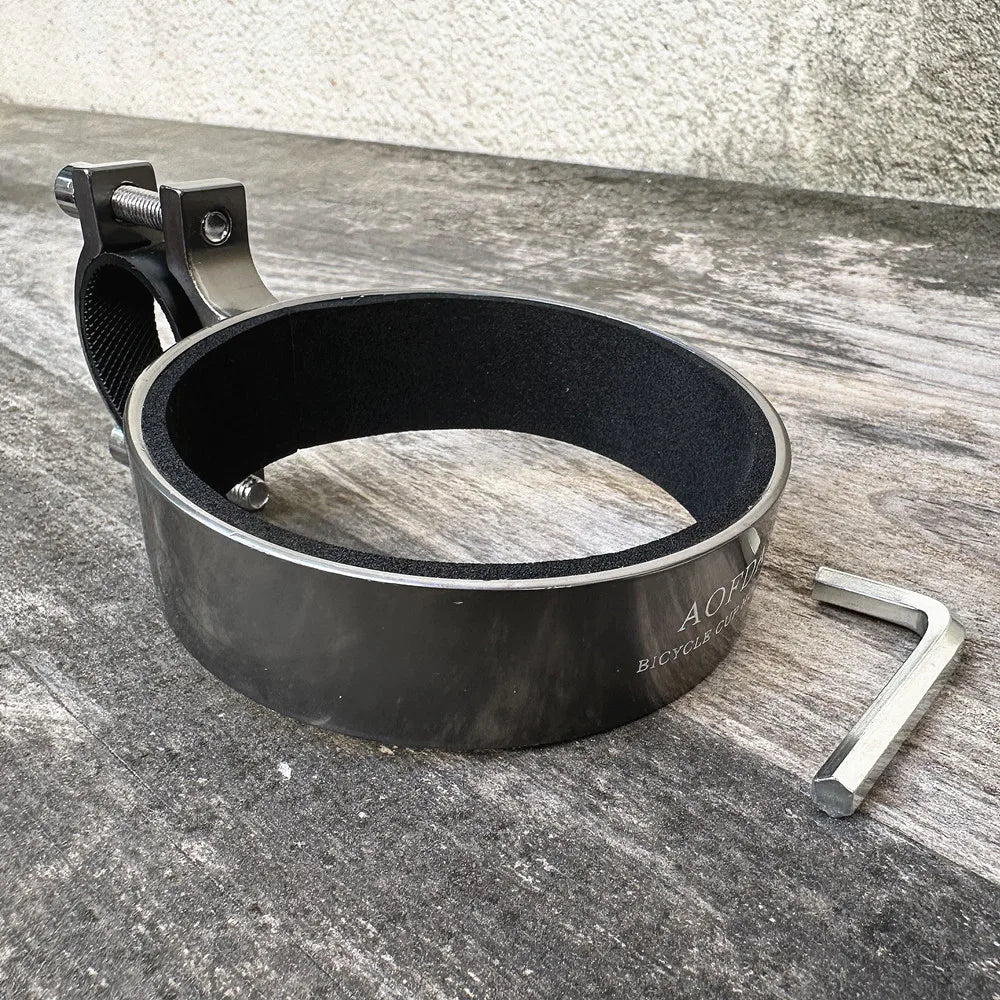 Universal Large Diameter Bike Cup Holder | Bottle Mount Bike Cup Holder Axl Titanium Color(Send