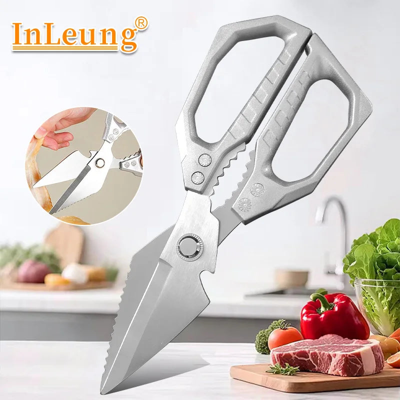 Stainless Steel Kitchen Shears – Chicken, Bone & BBQ Scissors Kitchen Shears Axl