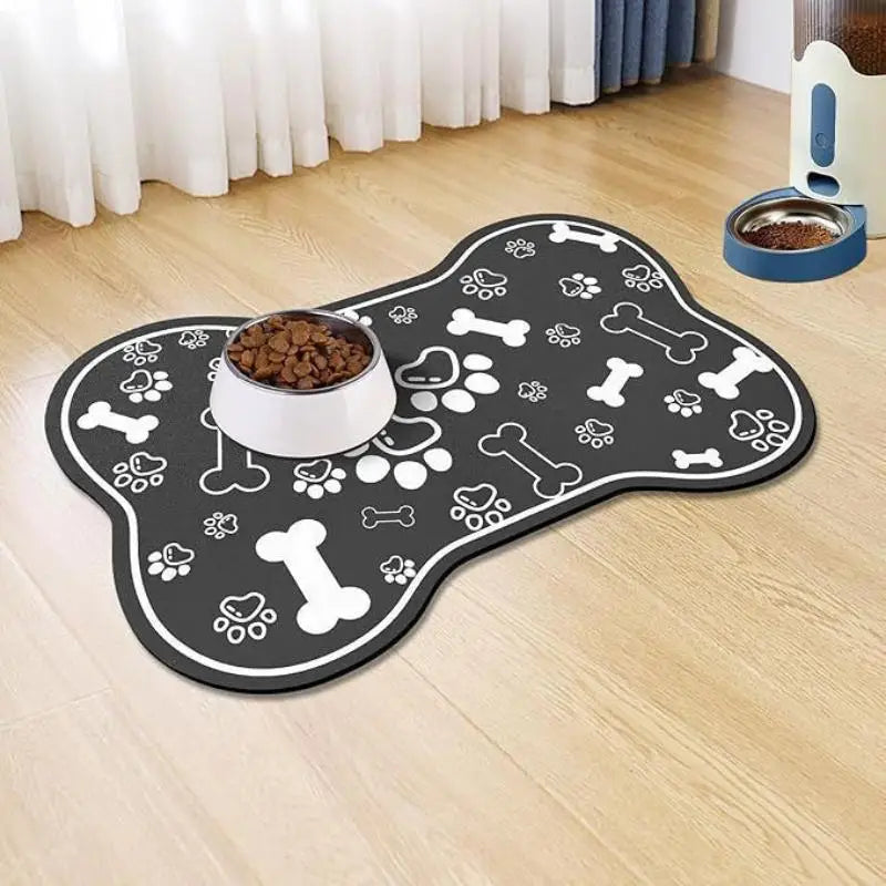 Diatomaceous Earth Pet Placemat – Non-Slip Absorbent Food Mat Pet Feeding Mat Axl K 30X50cm