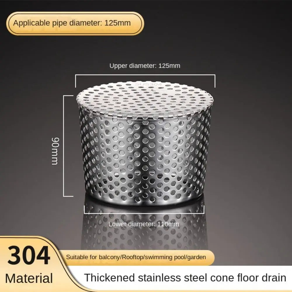 Stainless Steel Round Floor Drain Cover – Anti-Clog Filter Screen Floor Drain Cover Axl 125mm