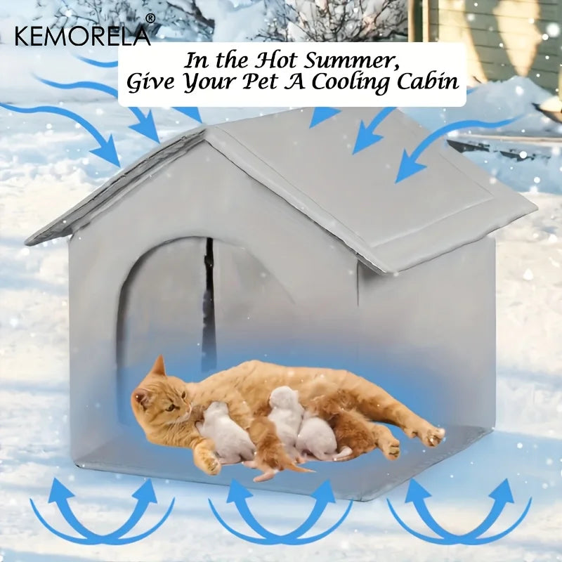 KEMORELA Ice Cooling Pet House for Cats & Dogs | Year-Round Cooling Pet House Axl