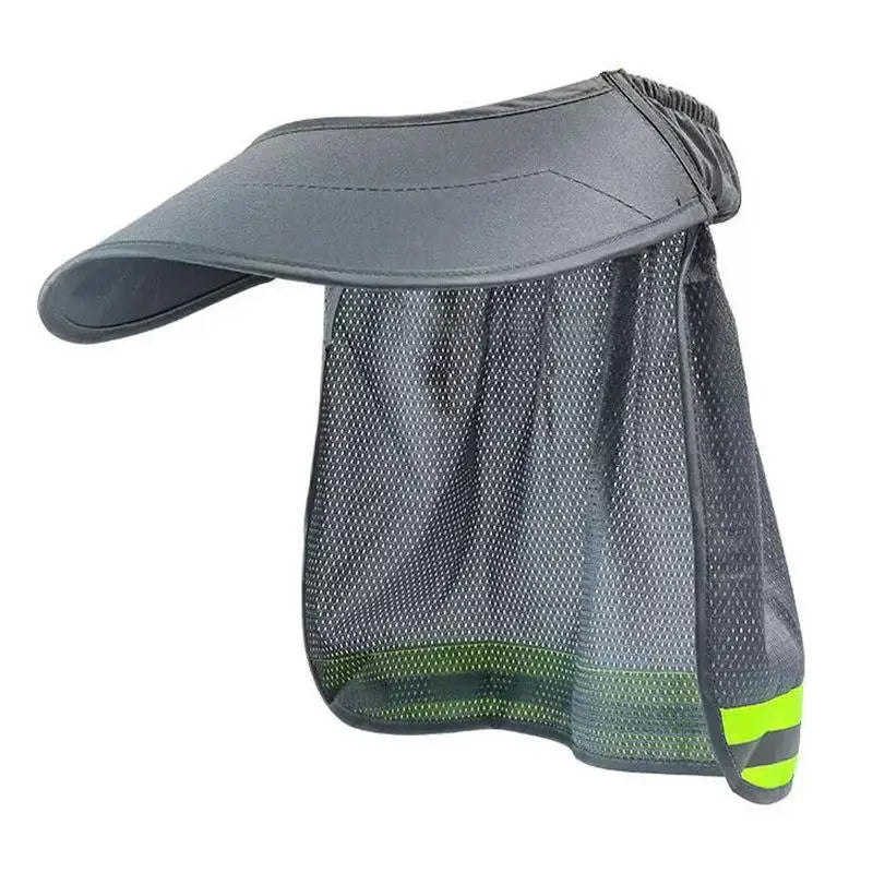 Hard Hat Sun Shade Neck Shield – Reflective Brim Cap Cover Hard Hat Sun Shade Axl Gray