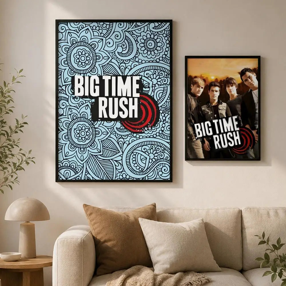 Big Time Rush Wall Poster – Peel-and-Stick HD PVC Band Art Music Band Poster Axl