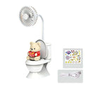 Funny Toilet Desktop Fan – USB Rechargeable Portable Desk Fan Novelty Desk Fan Axl Style 1 Red