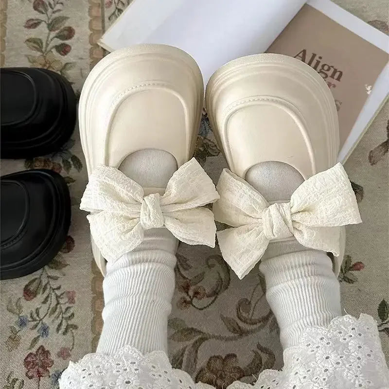 Women's EVA Bowknot Slippers – Lightweight Non-Slip Sandals Women's Slippers Axl White 36-37
