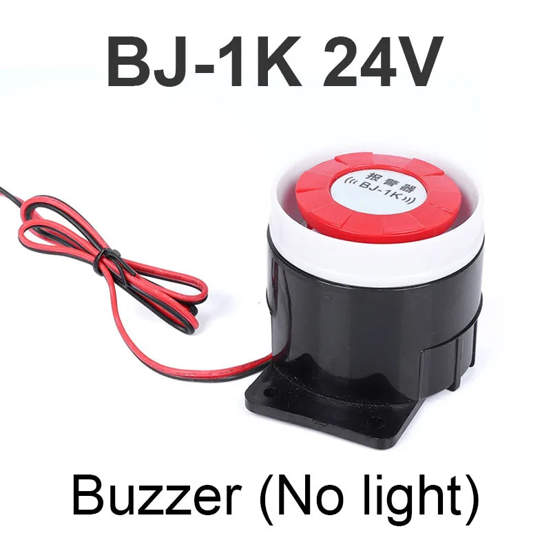 CNMAWAY BJ-1K 12/24/220V High Decibel Sound & Light Alarm Buzzer Security Alarm Buzzer Axl Buzzer 24V