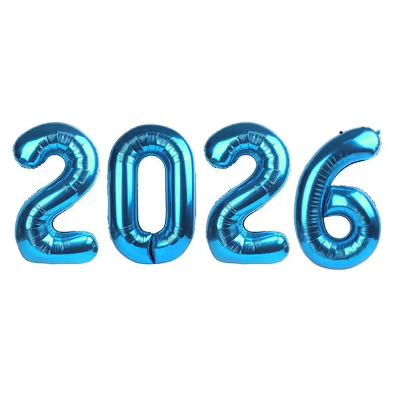2026 Number Foil Balloon 16" – Colorful Party Decoration Foil Number Balloon Axl A7 16INCH