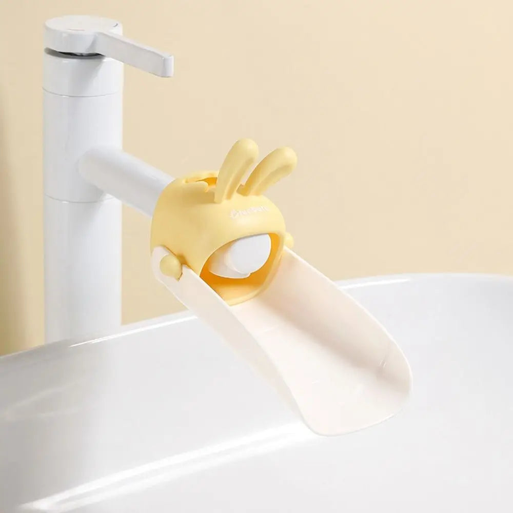 Rabbit Faucet Extender for Kids – Cartoon Tap Guide for Baby Faucet Extender Axl yellow