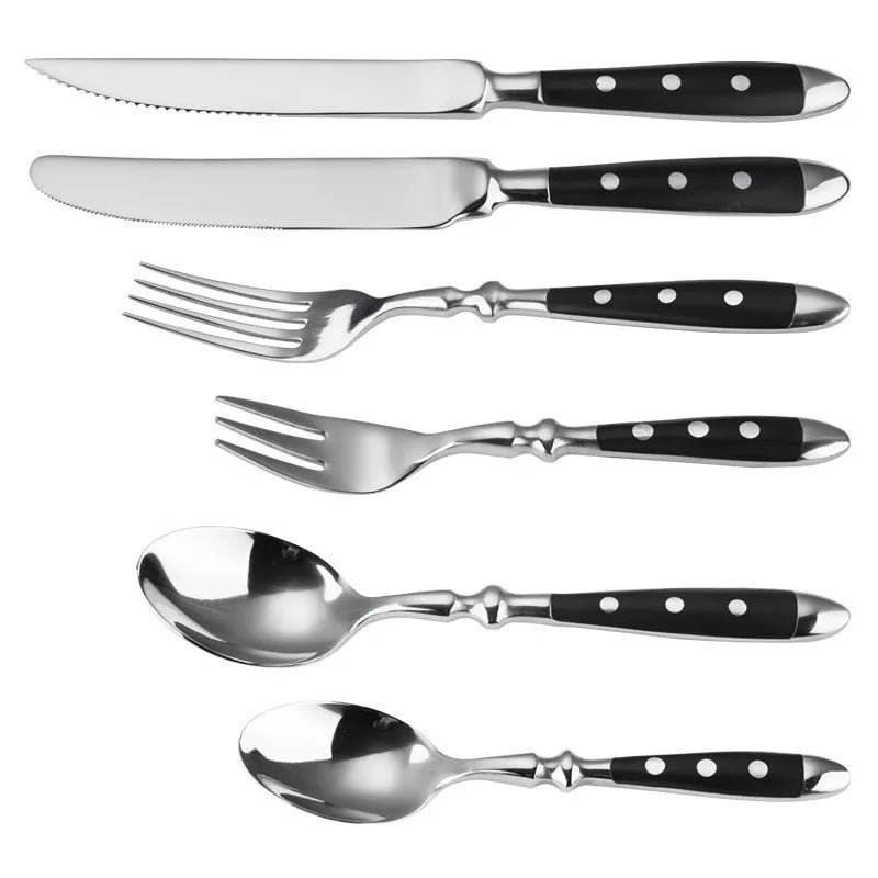 Stainless Steel Cutlery Set – Fork, Spoon & Steak Knife Stainless Steel Cutlery Set Axl 6 PCS SET China Mainland