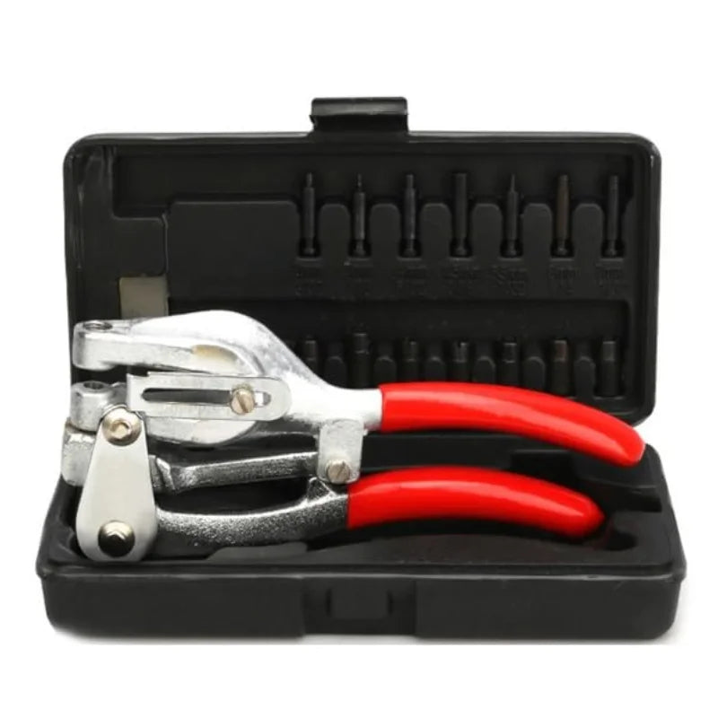 Handheld Sheet Metal Hole Punch Kit – 7 Sizes, Heavy Duty Metal Hole Punch Kit Axl