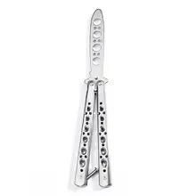 Stainless Steel Butterfly Knife Trainer – Safe Practice Tool Butterfly Knife Trainer Axl A