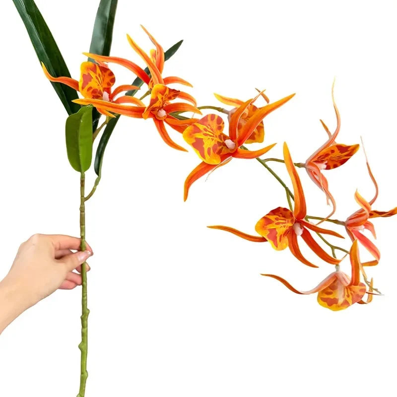 Spider Orchid Artificial Flowers – 3D Printed 9-Head Stem Artificial Flower Stem Axl