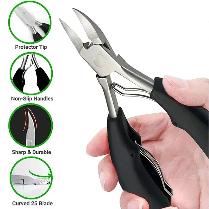 Stainless Steel Nail Clipper Nipper – Thick Toenail & Manicure Tool Nail Clipper Nipper Axl