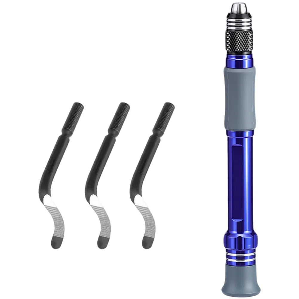 Deburring Tool Aluminum Handle – Burr Cutter for Metal & Wood Deburring Hand Tool Axl Purple China Mainland
