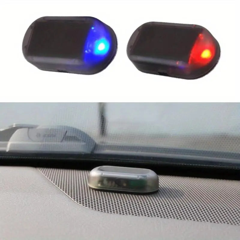 Solar Fake Car Alarm LED Blinking Security Warning Light Car Security Light Axl