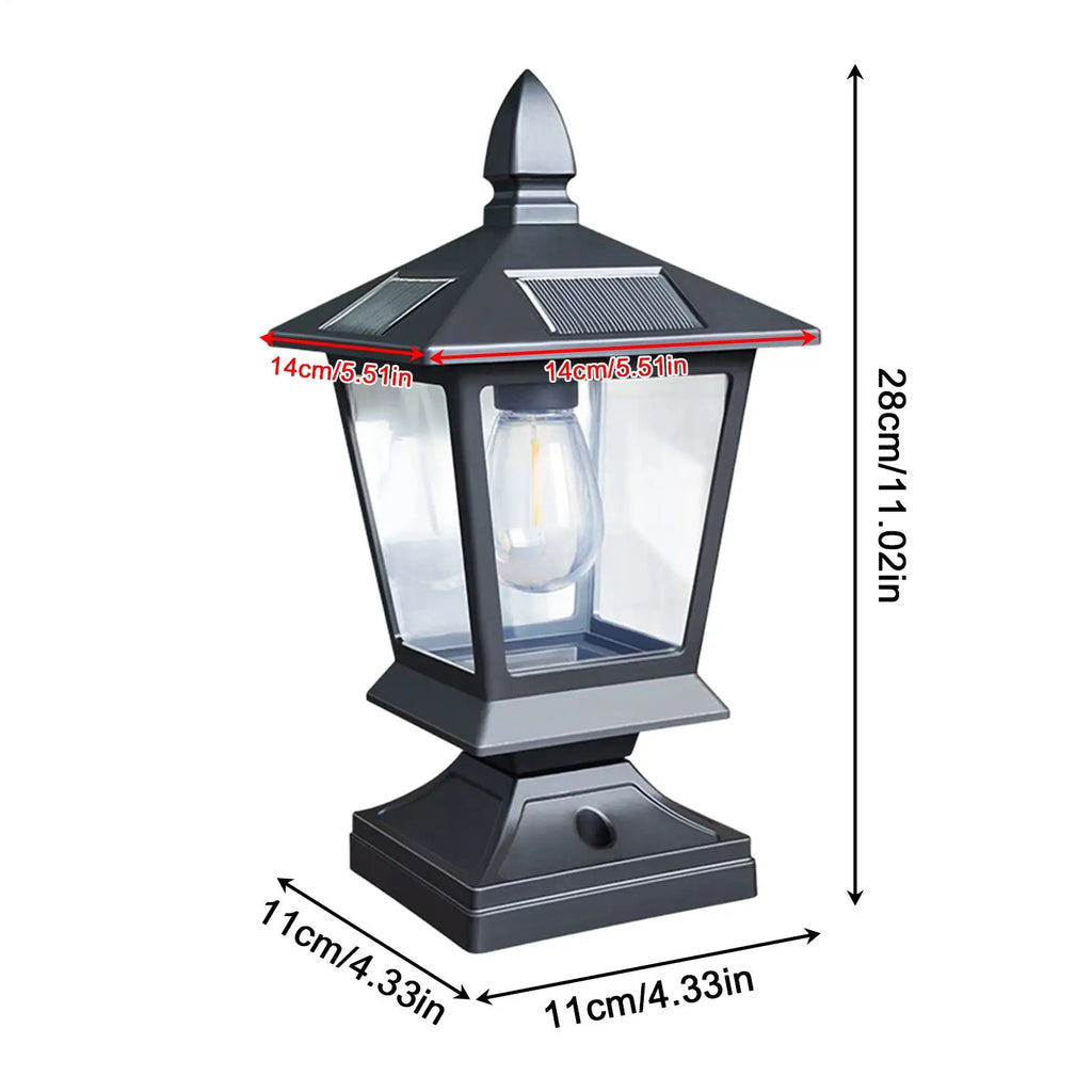 Solar Post Lights Outdoor – IP65 Waterproof Dusk-to-Dawn Garden Solar Post Light Axl