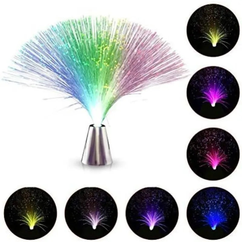 Color Changing LED Fibre Optic Night Light Lamp – Home Decor Fibre Optic Lamp Axl