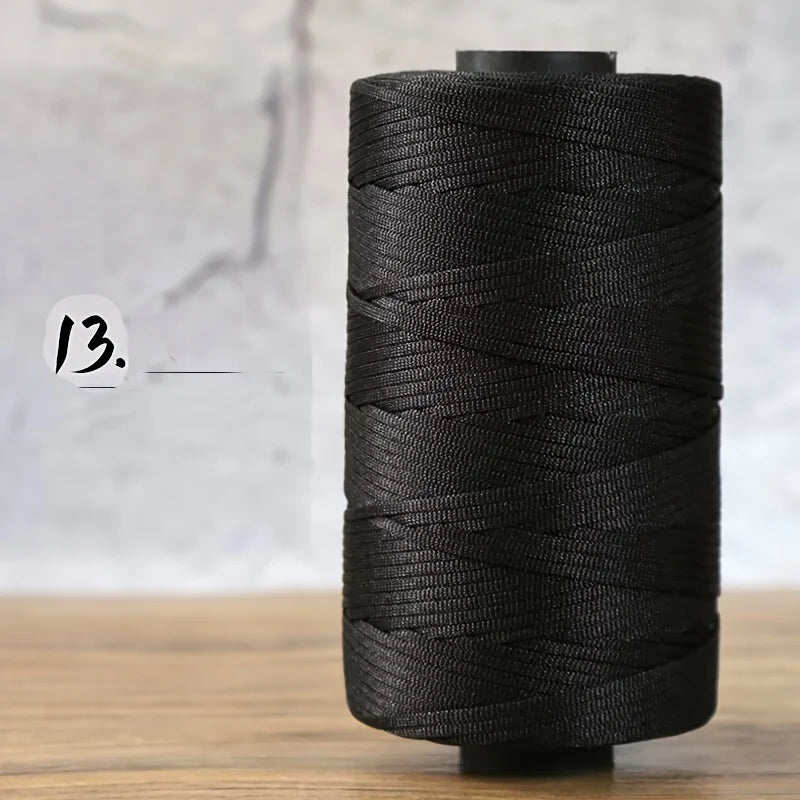 250g Flat Band Hollow Polyester Yarn – Crochet Hat & Cushion Crochet Craft Yarn Axl 13 Black