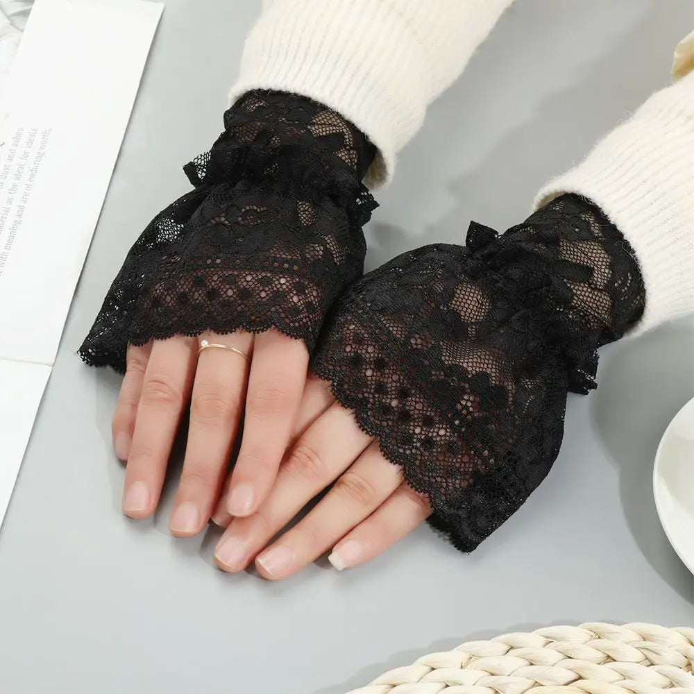 Lace Ruffle Detachable Fake Cuffs – Decorative Sleeve Cuffs Decorative Sleeve Cuffs Axl