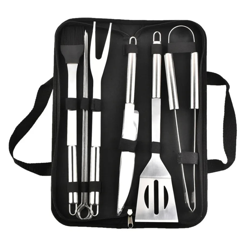Stainless Steel BBQ Tool Set – 6-8 Piece Grill Kit BBQ Grill Tool Set Axl 9pcs