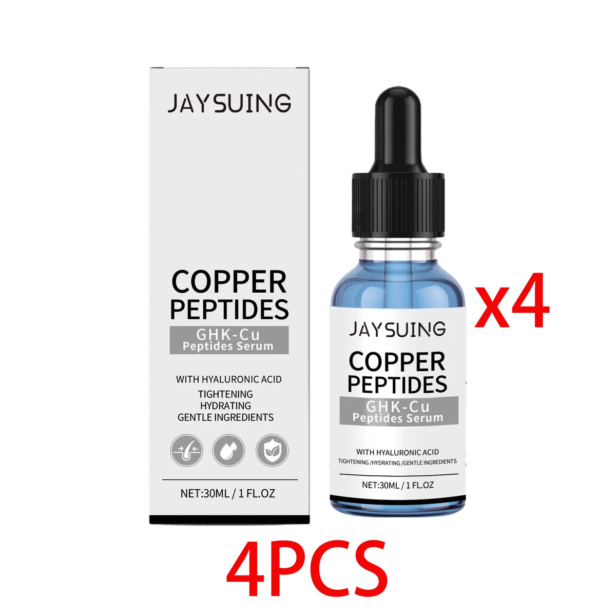 Copper Peptide Face Serum – Firming & Hydrating 30ml Face Serum Axl 4 PCS