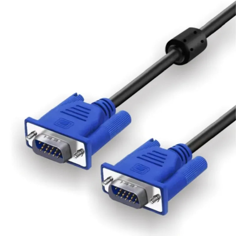 VGA Male to Male Cable with Magnetic Ring | Monitor & Projector VGA Video Cable Axl