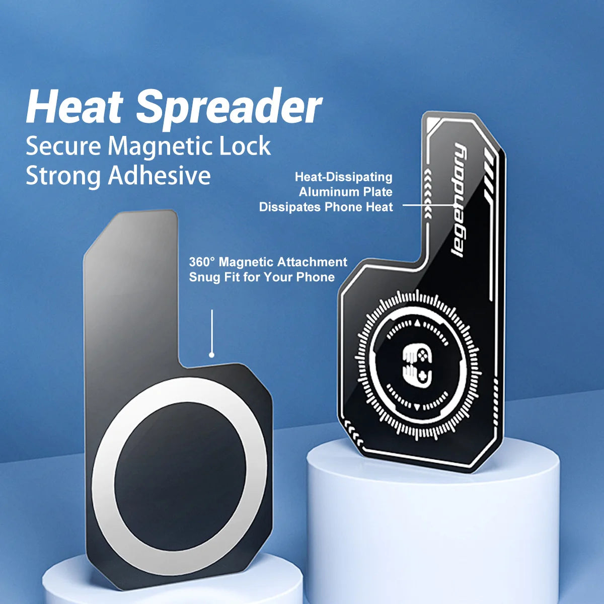 Magnetic Phone Cooler Heat Sink Sticker | iPhone & Samsung Phone Cooling Sticker Axl