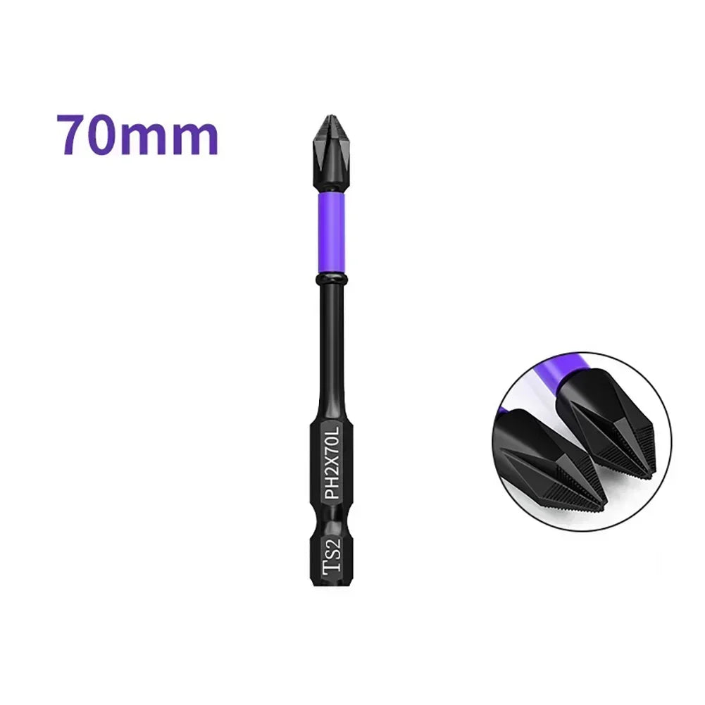 PH2 Magnetic Screwdriver Bit – Non-Slip Alloy Steel 25–150mm Screwdriver Bit Axl 70mm China Mainland