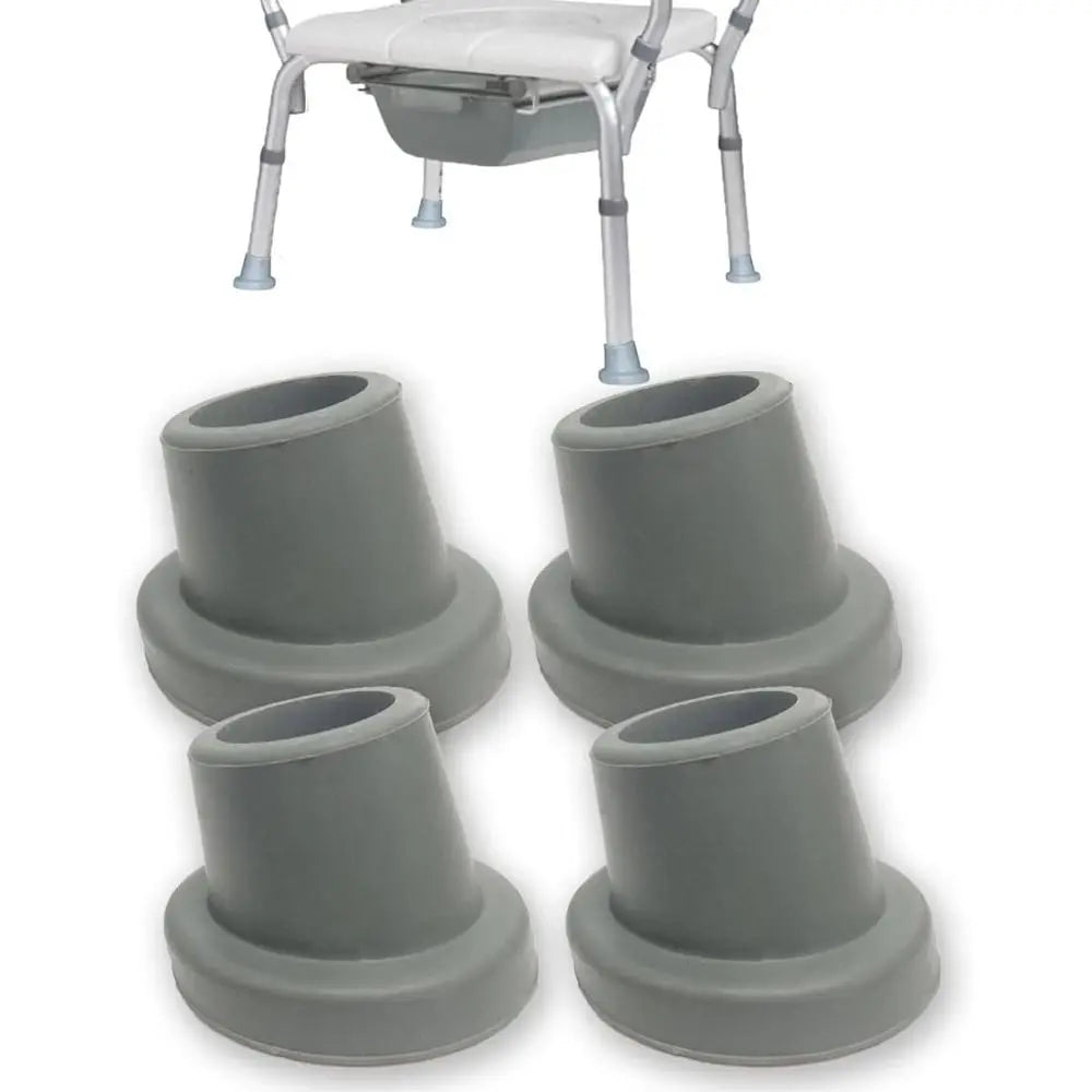 Rubber Replacement Feet for Shower Chair & Bath Seat – 1-1/8" ID Shower Chair Accessory Axl