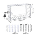 Lockable Thermostat Lock Box – Clear Acrylic Guard with Key Thermostat Lock Box Axl 1pcs 20x12x5.7cm
