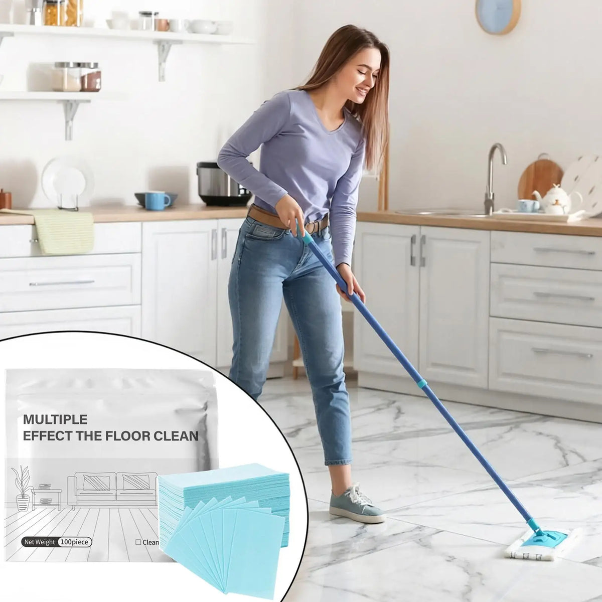 Floor Cleaner Concentrate Tablets – Wood, Tile & Marble 100 Pcs Floor Cleaner Tablets Axl