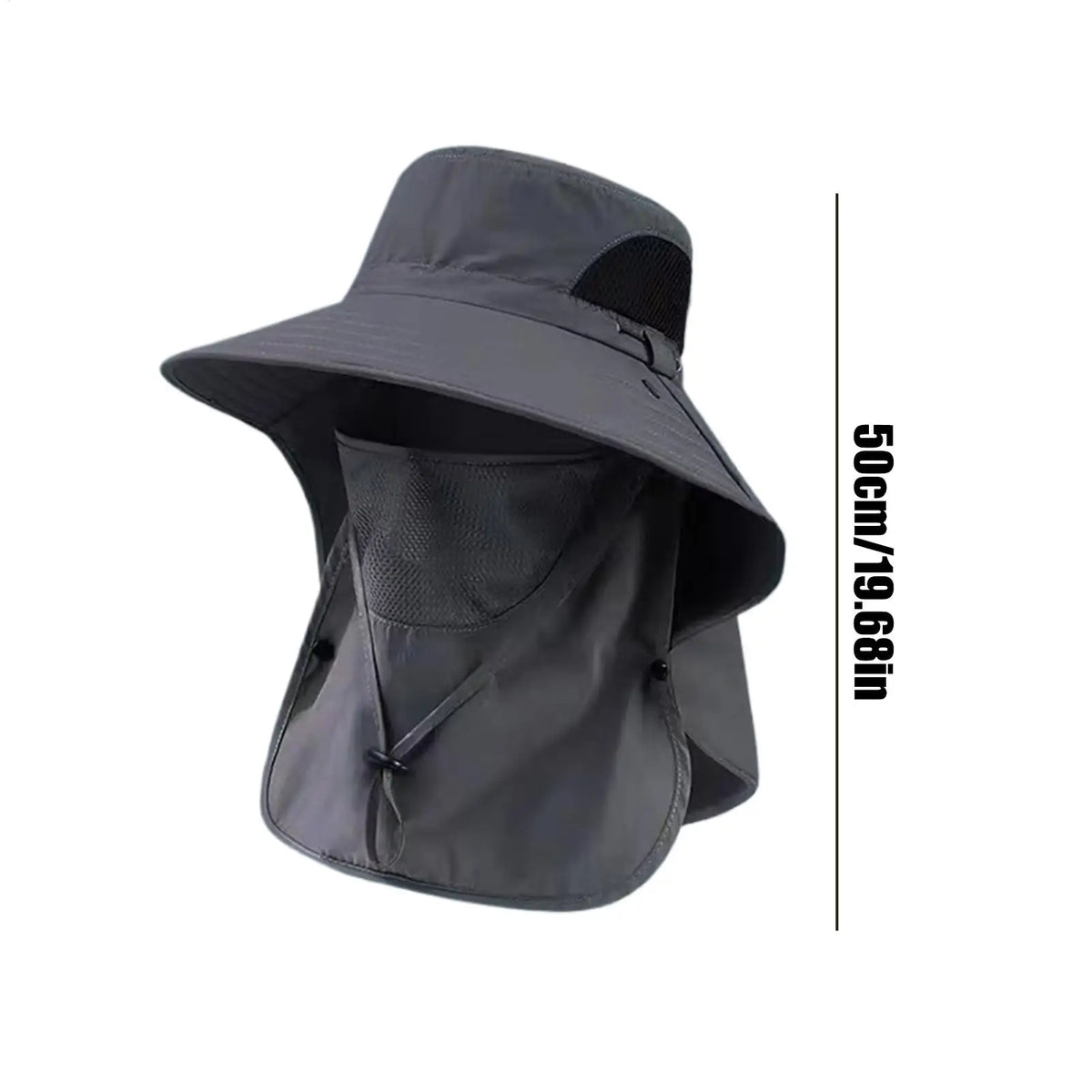 Wide Brim UV Sun Hat with Neck Flap – Waterproof Bucket Hat Outdoor Sun Hat Axl