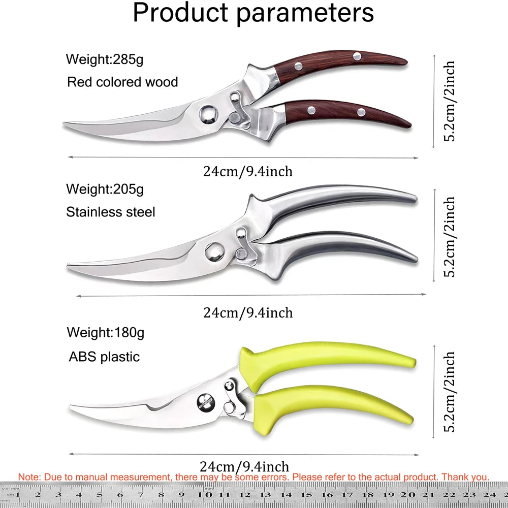 Multi-Functional Kitchen Scissors – Non-Slip BBQ & Bone Shears Kitchen Scissors Axl