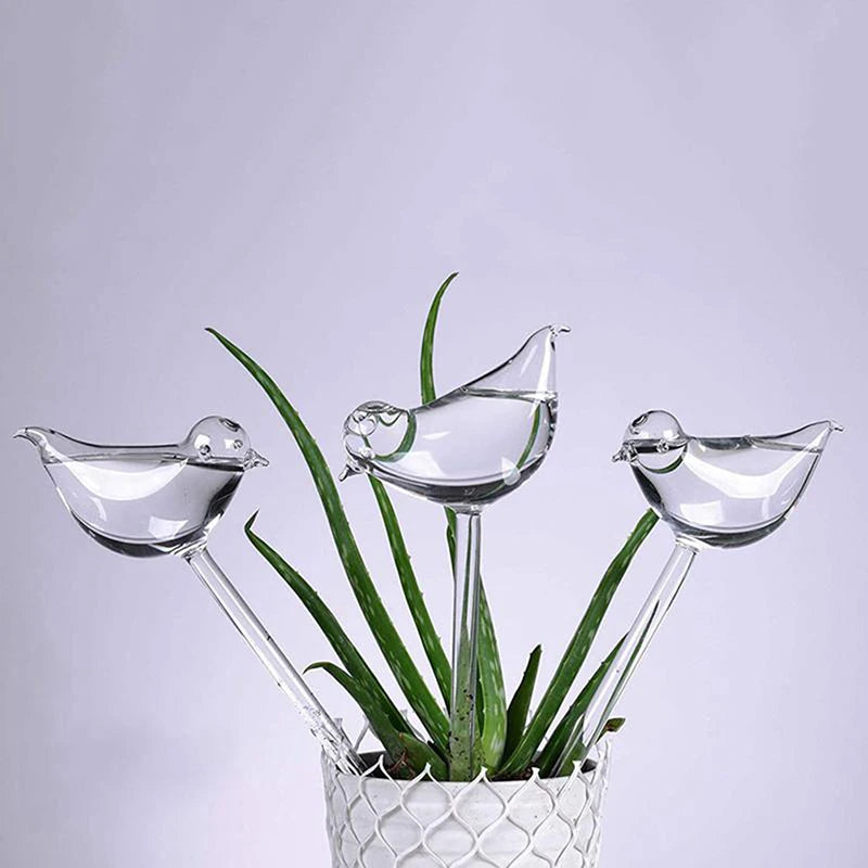 Bird Self Watering Globe – Plastic Plant Waterer Bulb Self Watering Globe Axl
