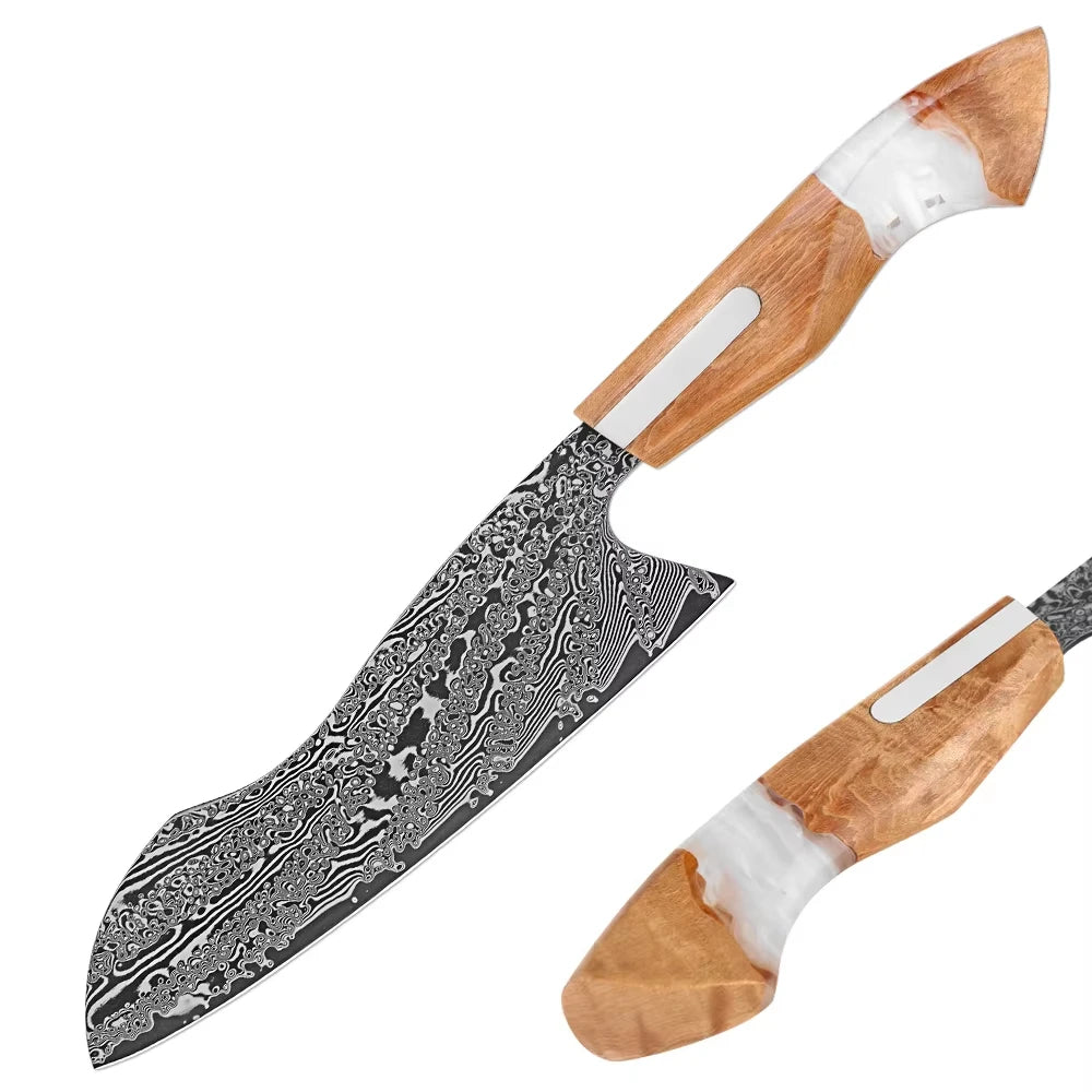 XITUO Damascus Steel Kitchen Knife Set 1–6 PCS | Japanese Chef Kitchen Knife Set Axl Santoku Knife