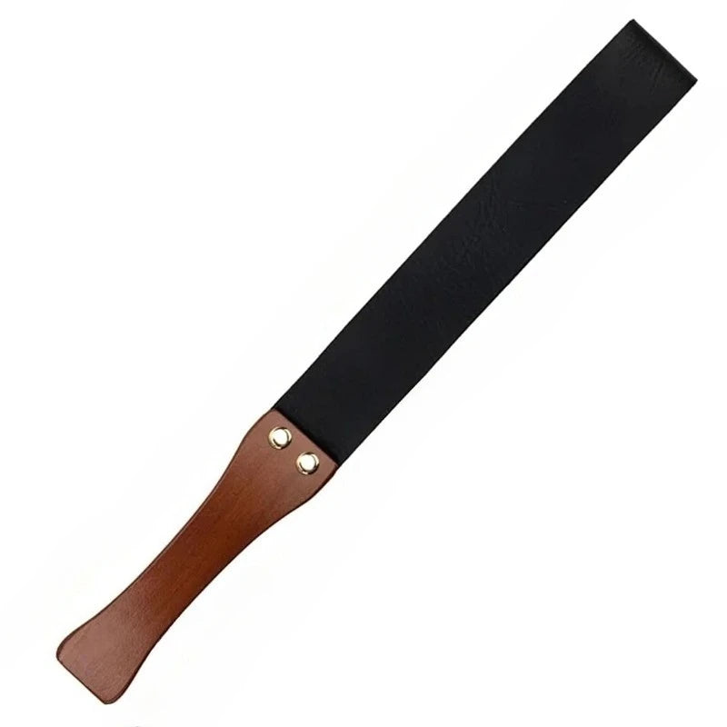 19" Leather Riding Crop – Anti-Slip Wooden Handle | Horse Whip Riding Crop Axl