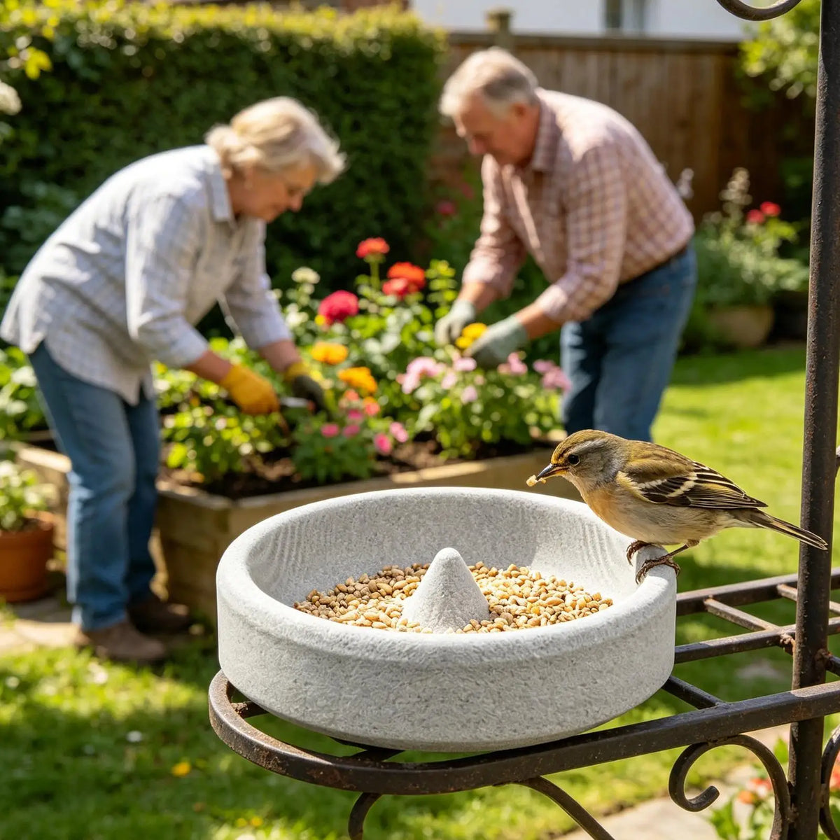 Ceramic Parrot Feeding Bowl – Stone Bird Feeder & Beak Groomer Bird Feeder Bowl Axl
