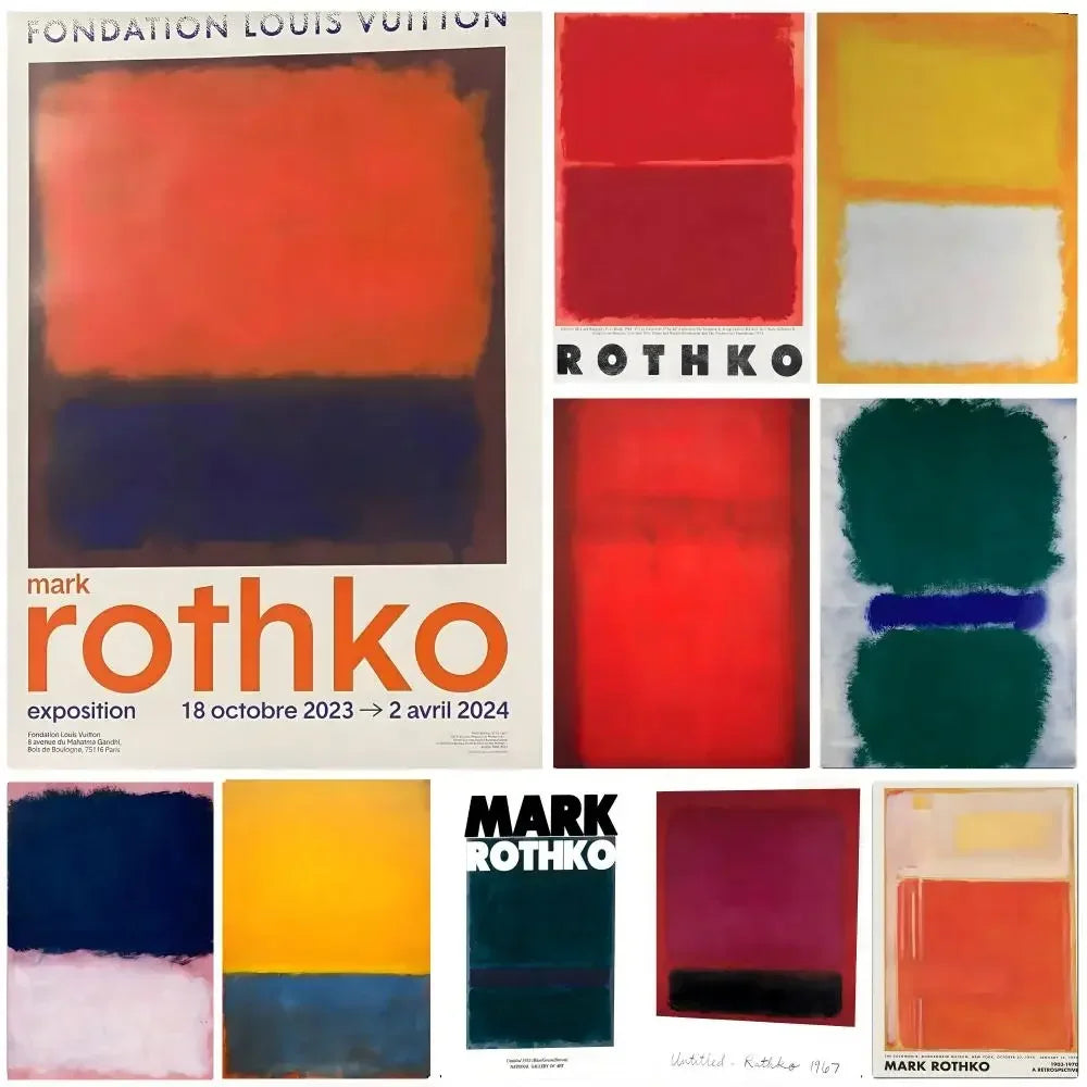 Mark Rothko Art Poster – HD Waterproof Wall Decor Print Art Wall Poster Axl