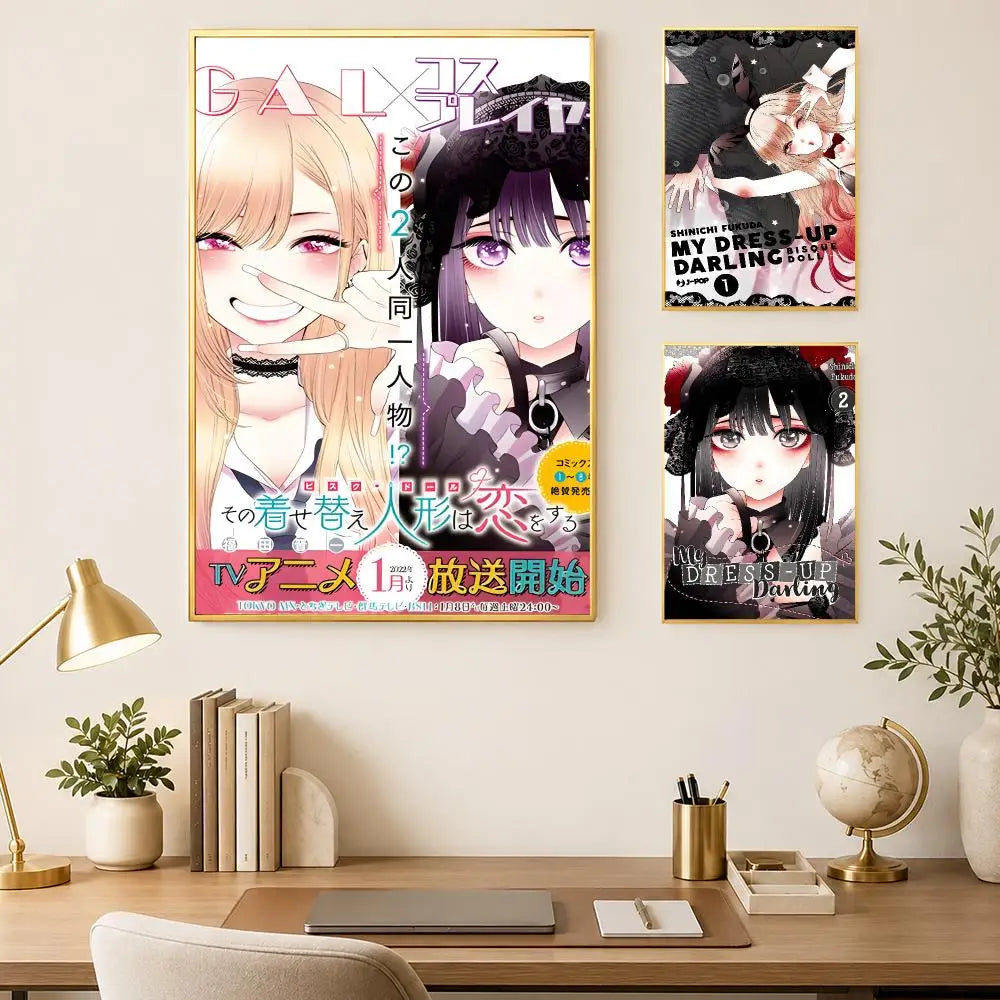 My Dress-Up Darling Self-Stick HD Wall Art Poster | Anime Decor Anime Wall Poster Axl
