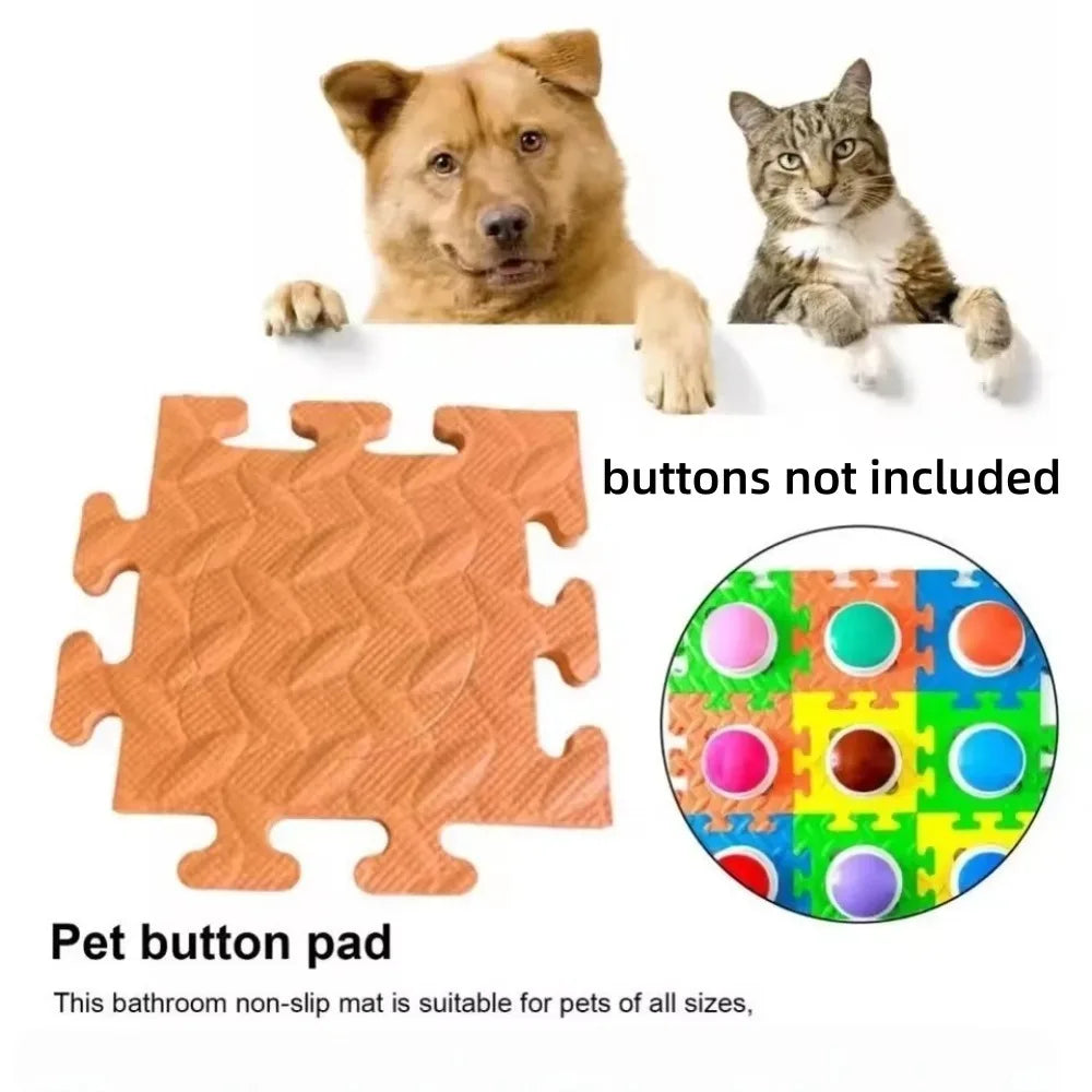 6-Pack EVA Anti-Slip Pet Button Training Fixing Pads – Dogs & Cats Pet Training Mat Axl