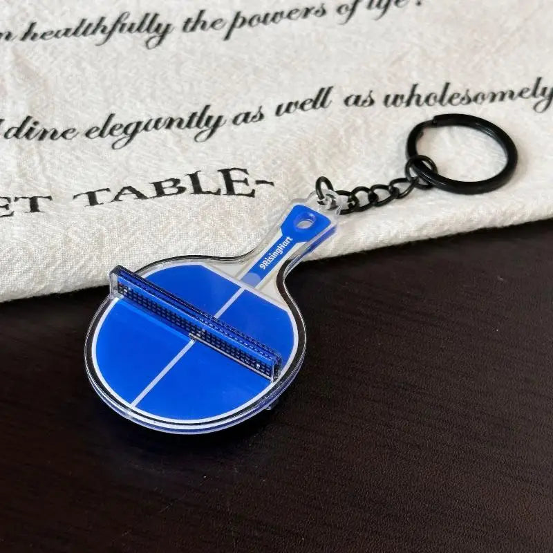 Mini 3D Ping Pong Table Keychain – Acrylic Sports Keyring Gift Sports Novelty Keychain Axl A12