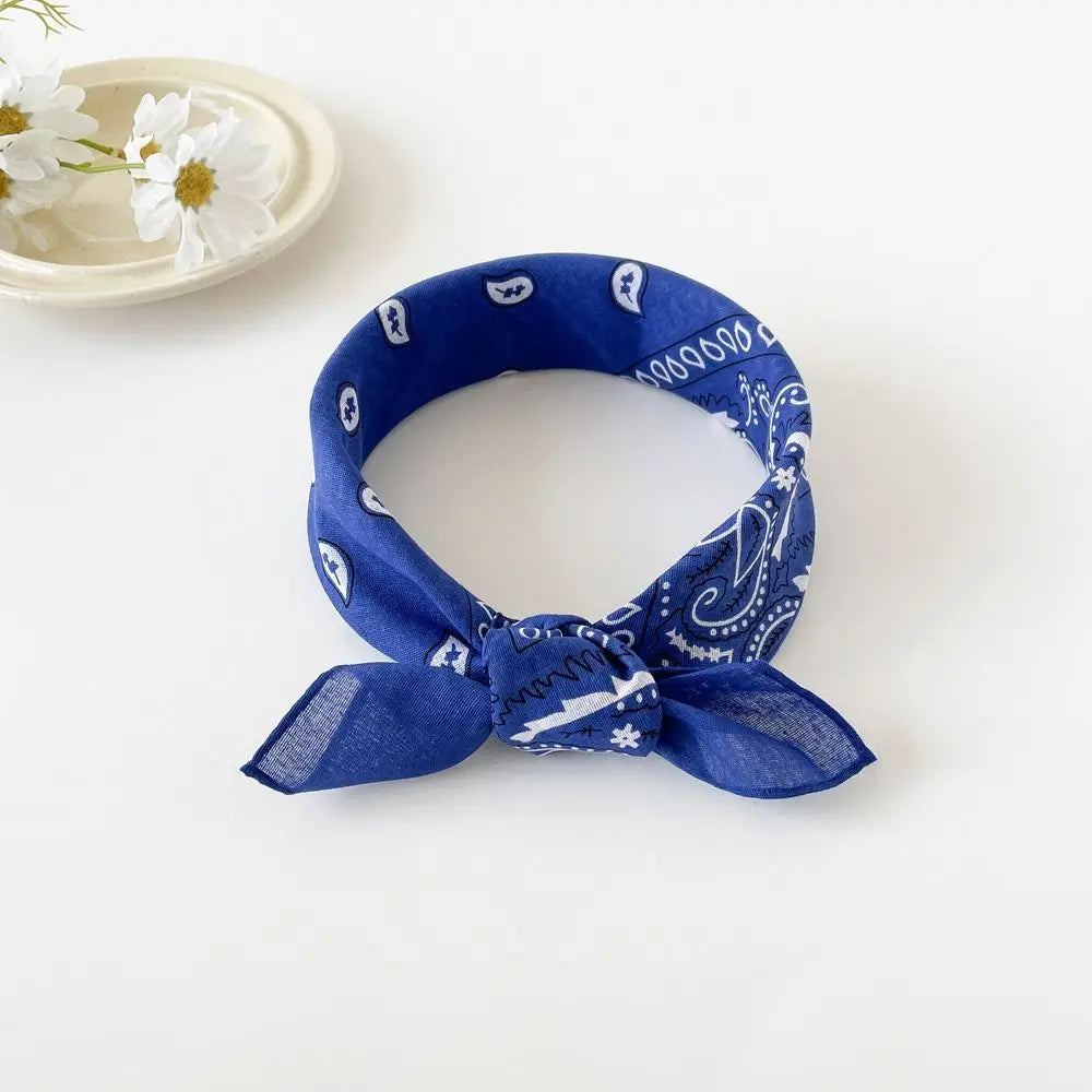 Women's Cashew Print Square Scarf – Hair Band & Headband Printed Square Scarf Axl style 11
