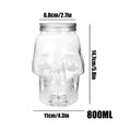 Skull Storage Jar with Lid 500ml/800ml | Gothic Spooky Decor Storage Jar Axl 800ml