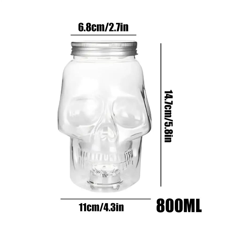 Skull Storage Jar with Lid 500ml/800ml | Gothic Spooky Decor Storage Jar Axl 800ml