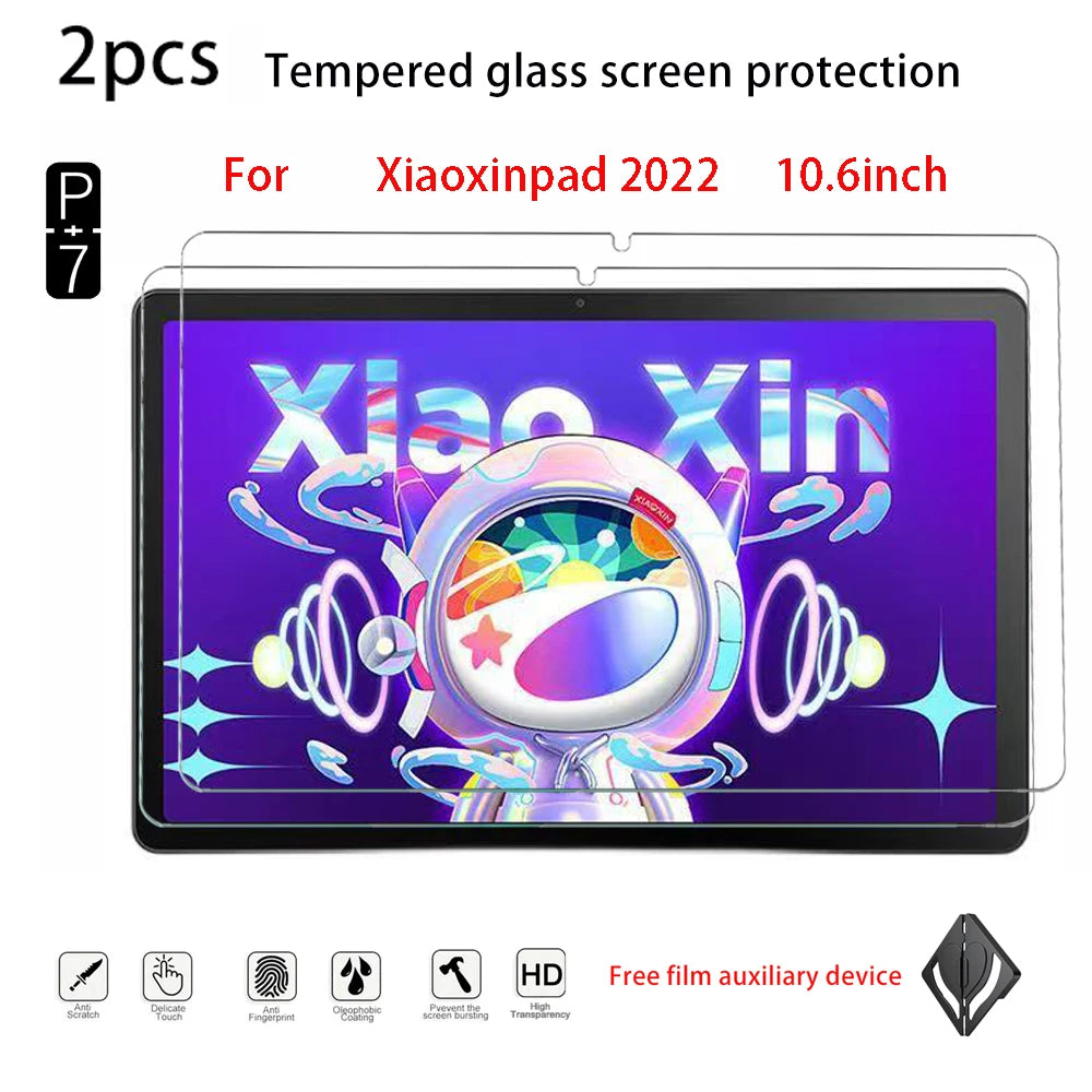 2-Pack Tempered Glass Screen Protector for Lenovo P11 & M10 Tablet Screen Protector Axl xiaoxinpad2022 10.6
